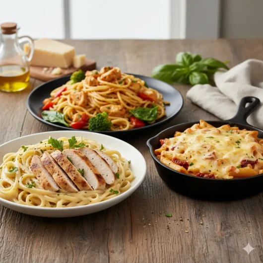 different variations of chicken alfredo pasta recipe