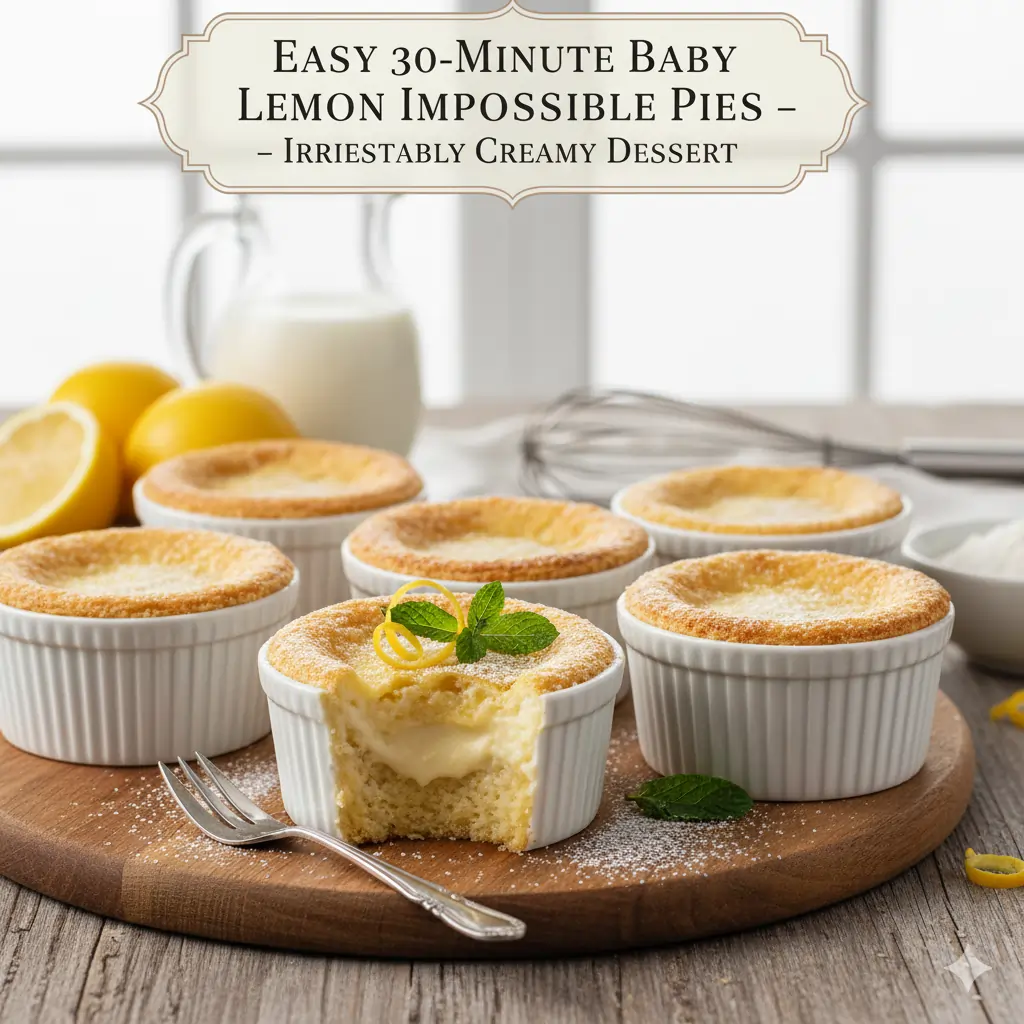 Baby Lemon Impossible Pies