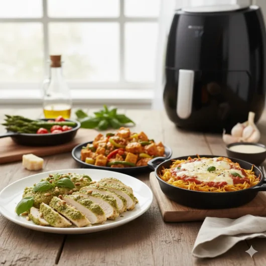 different variations of air fryer chicken breast