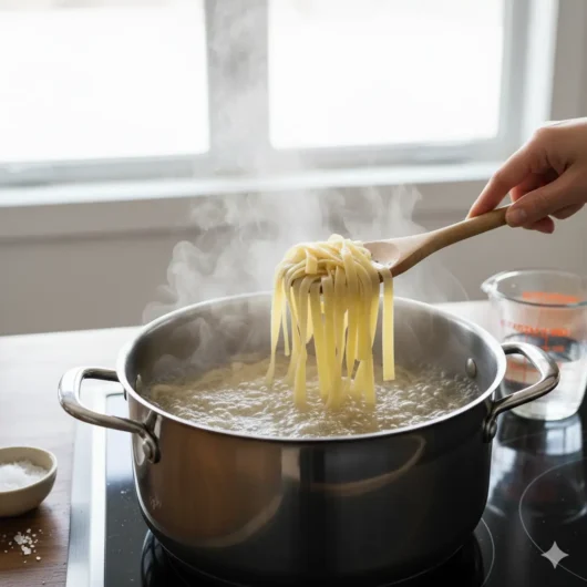 boiling pasta for chicken alfredo pasta recipe
