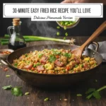 Fried Rice Recipe served in a wok