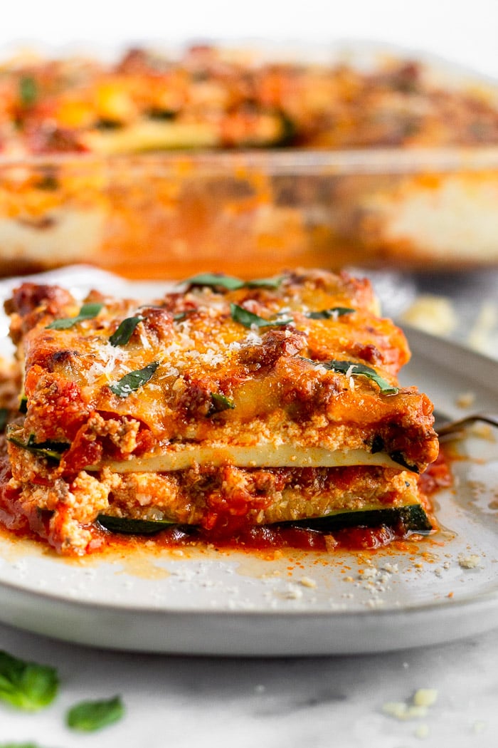 This Low-Carb Zucchini Lasagna is cheesy, hearty, and everything you crave without the pasta guilt.