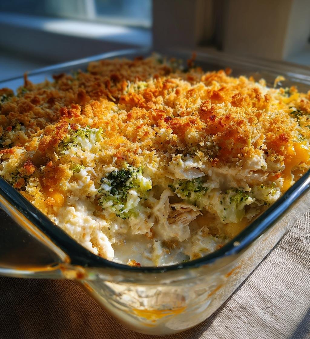 Cheesy Chicken Broccoli Bake