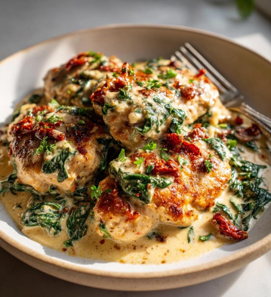 Creamy Tuscan Chicken with Spinach