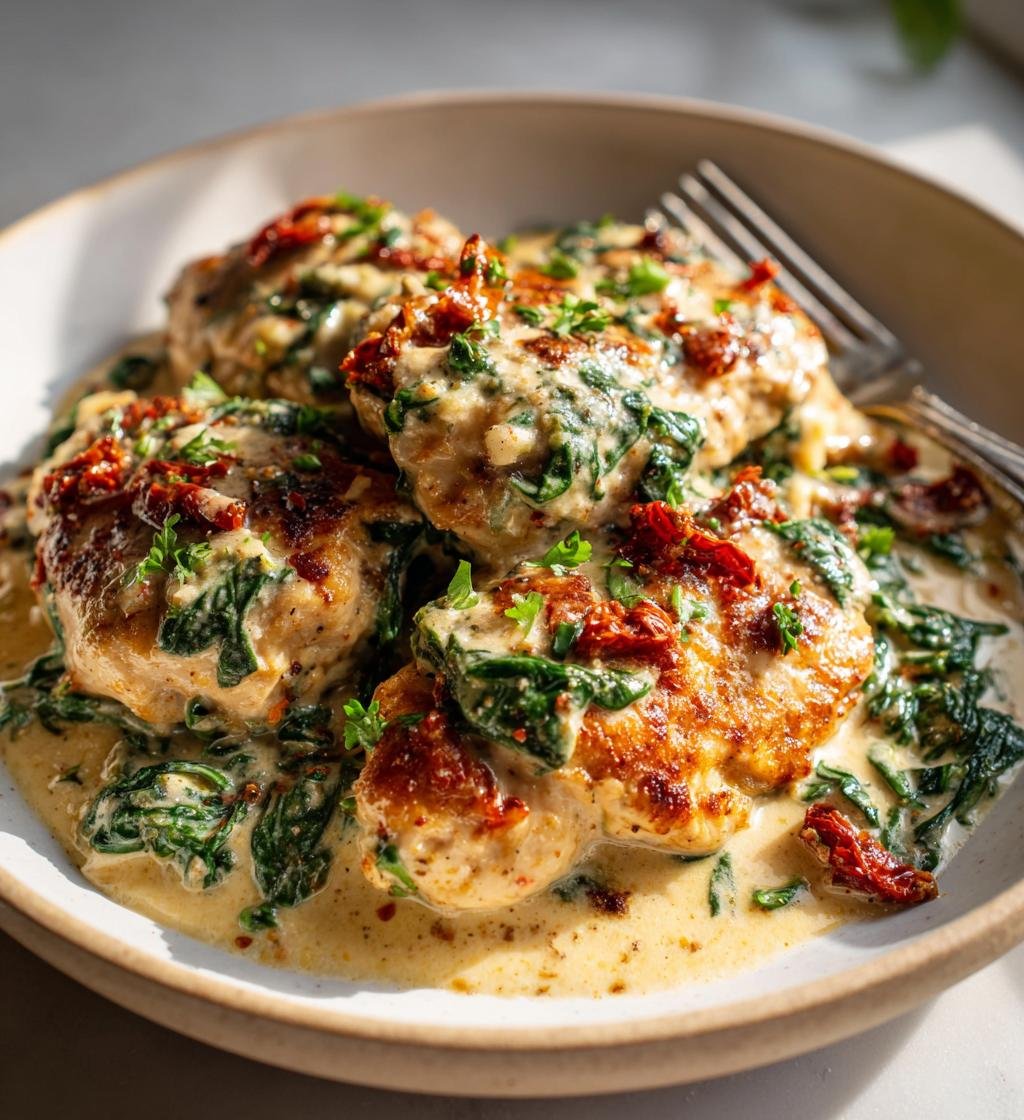 Creamy Tuscan Chicken with Spinach