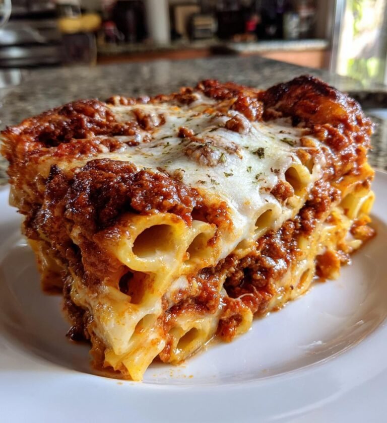baked ziti recipe with meat sauce