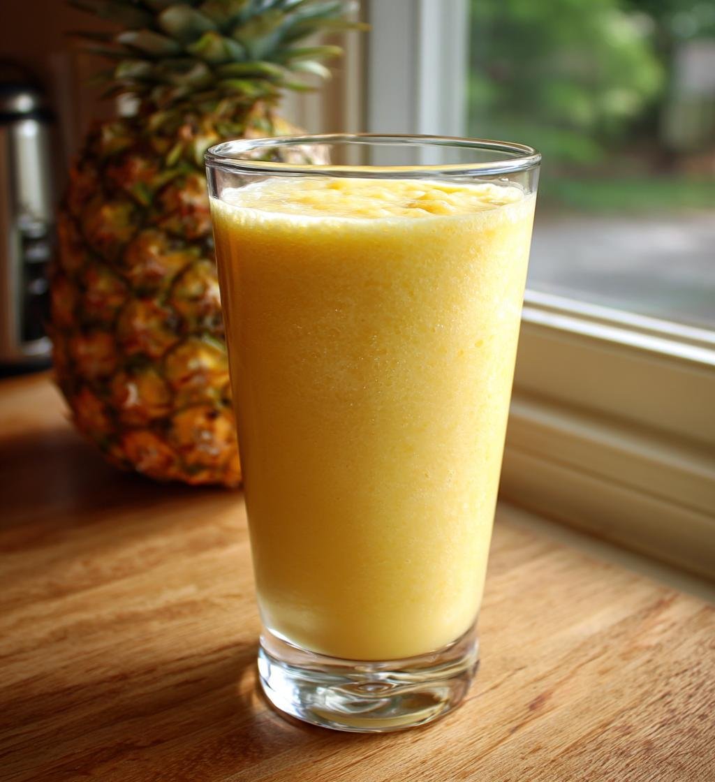 Pineapple Smoothie Recipe Easy: Creamy and Delicious Refreshment - step by step