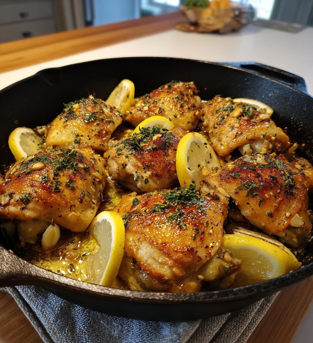 Easy One Pan Chicken Recipe with Garlic and Lemon - Simple & Delicious - step by step
