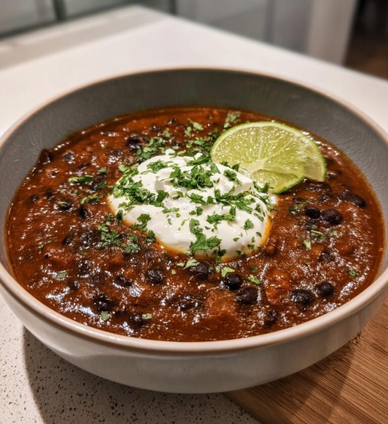 slow cooker black bean soup