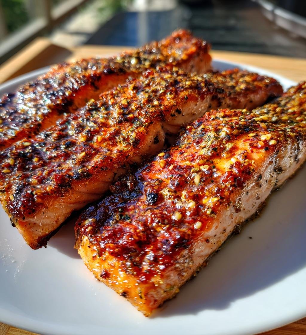 Baked Salmon with Mustard Glaze - Easy and Delicious Recipe