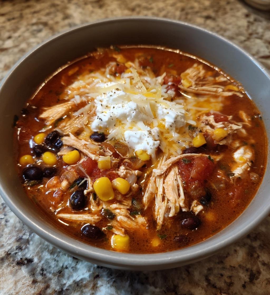 creamy chicken tortilla soup