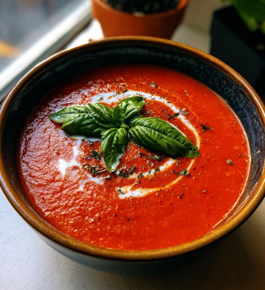 Homemade Tomato Basil Soup – Easy and Creamy Delight in Minutes - step by step