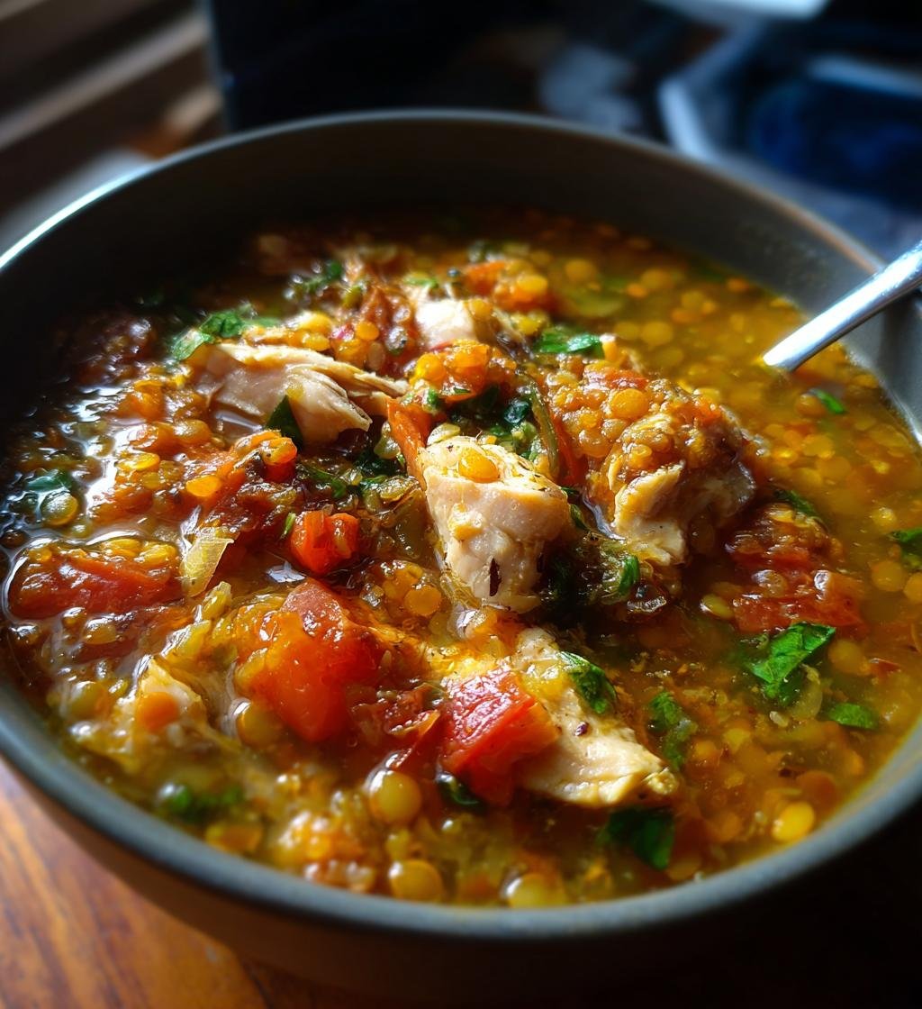 Slow Cooker Chicken and Lentil Soup: Delicious, Easy Comfort Food