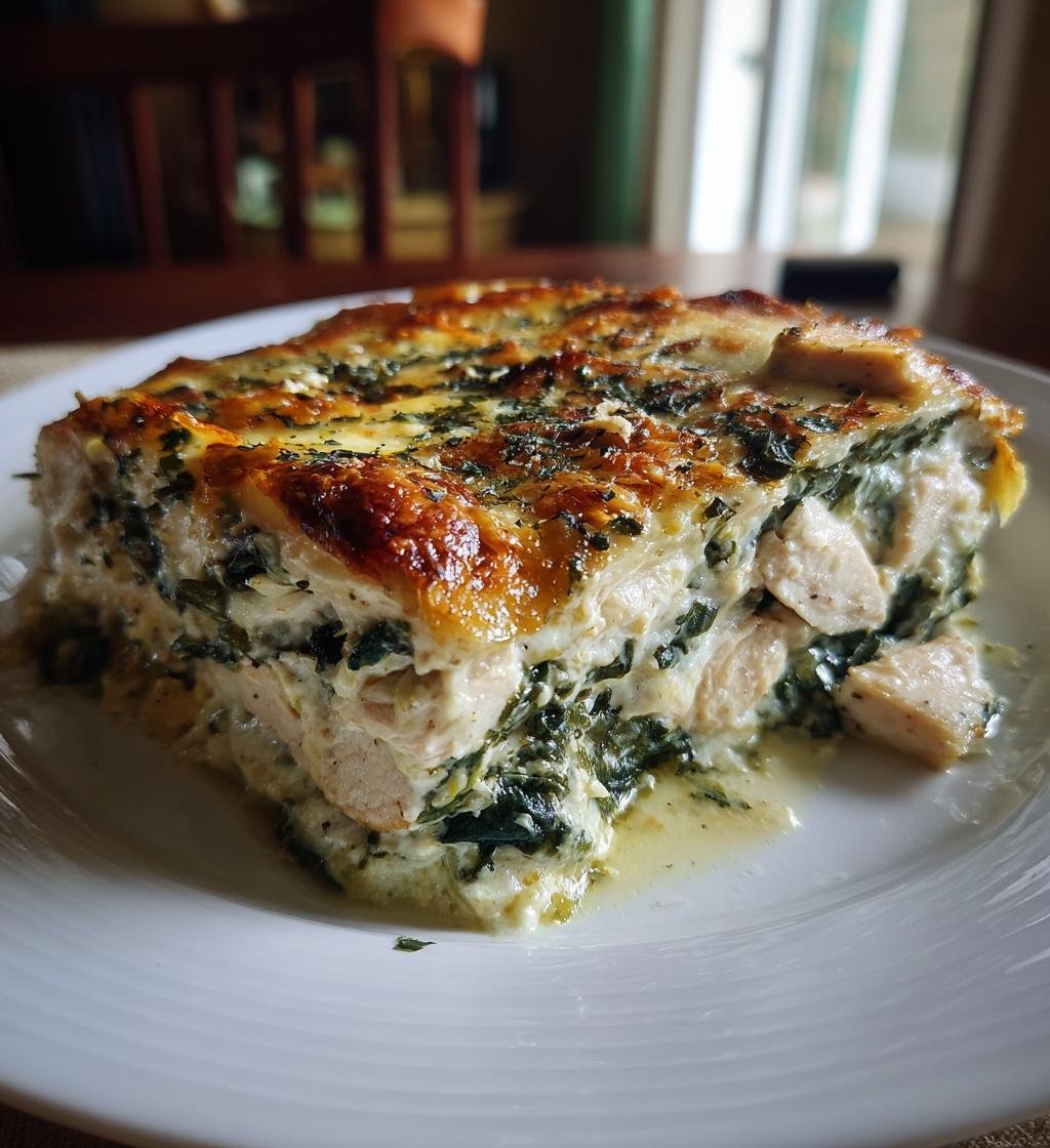 Creamy Spinach Chicken Casserole - Easy and Delicious Dinner Recipe - step by step