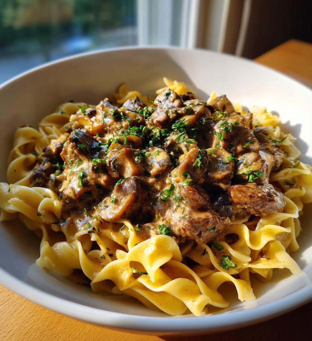Beef Stroganoff Recipe Creamy & Delicious - Quick Homemade Meal - step by step
