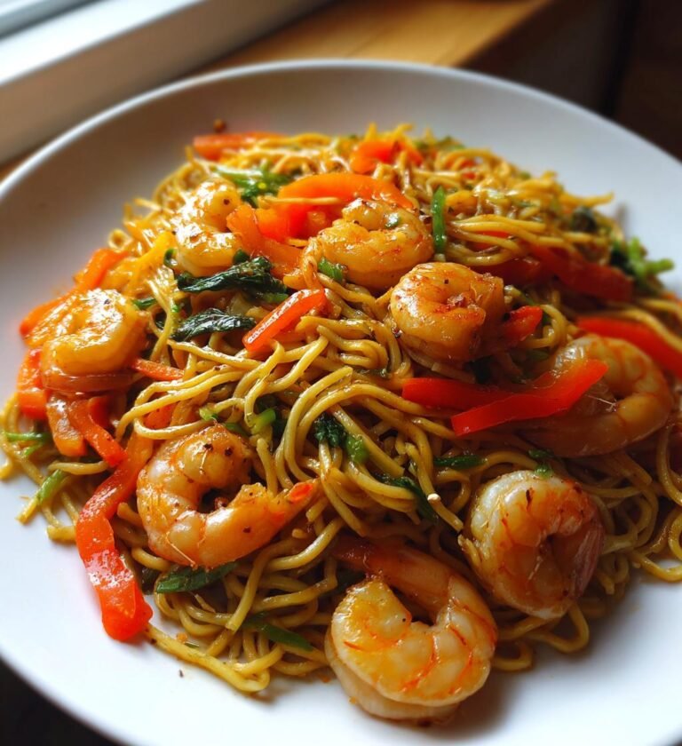 shrimp stir fry with noodles