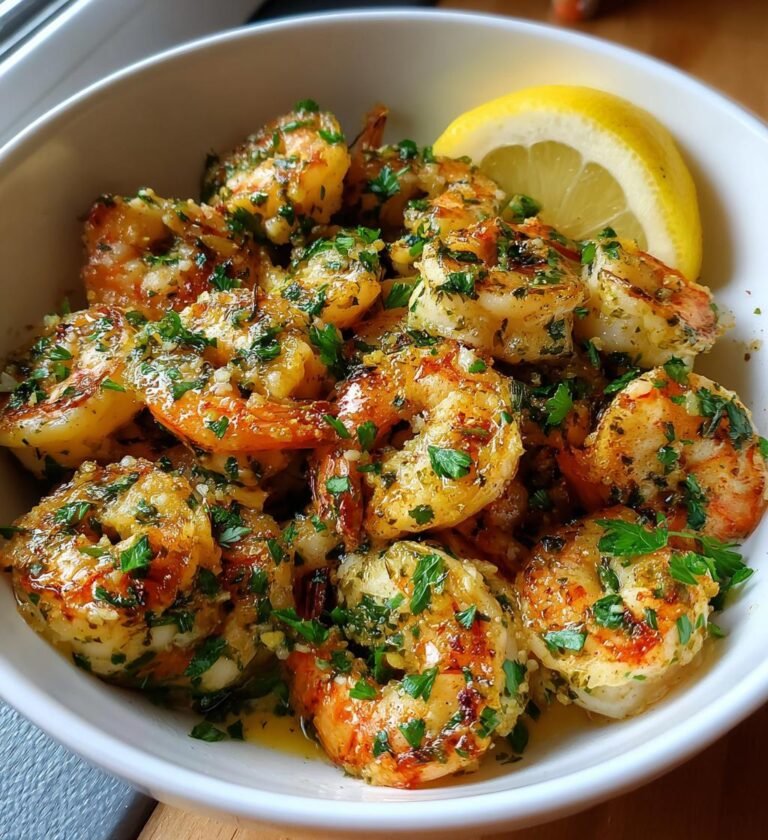 baked lemon garlic shrimp recipe