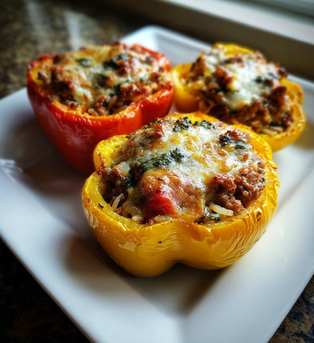 baked stuffed bell peppers