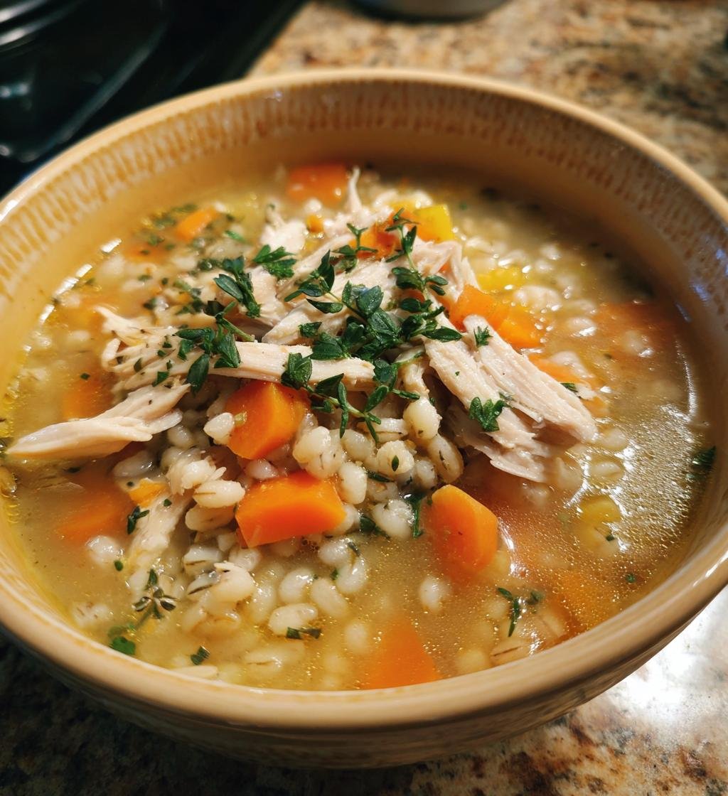 Slow Cooker Chicken Barley Soup Recipe - Delicious & Easy Comfort Food