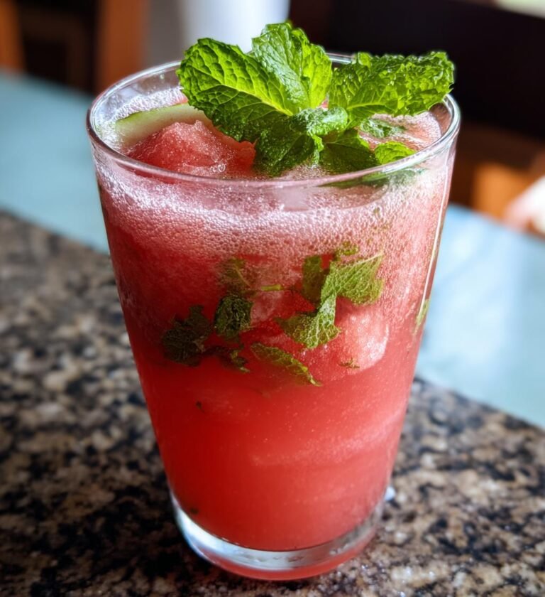 homemade watermelon mint lemonade for summer parties